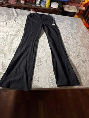 Velocity Tori Flare Active Stretch Yoga Pants, Black, Women's Size Large - NWT